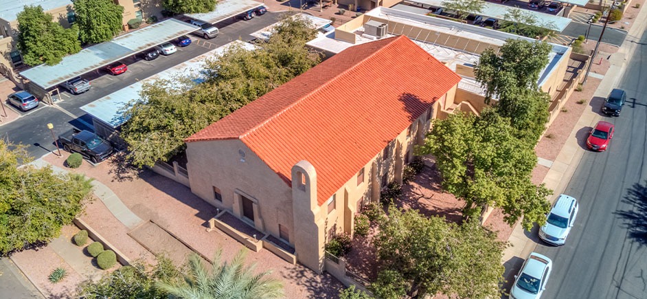 Drone view of the Valley Hope Chandler treatment facility.